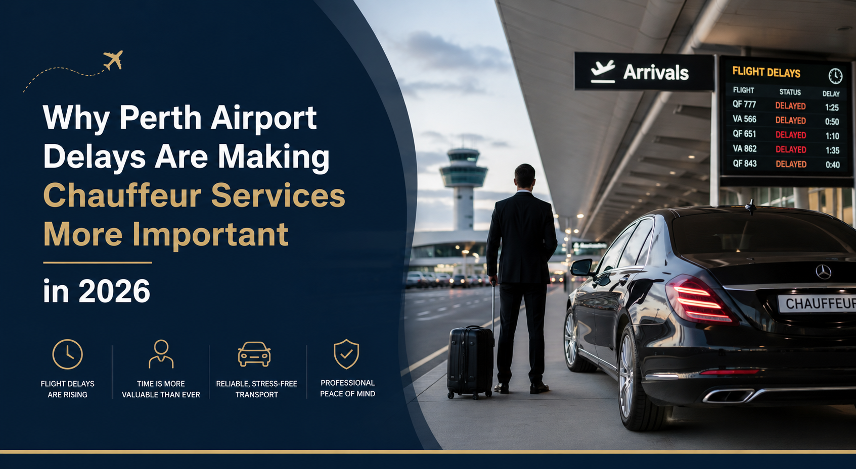 Why Perth Airport Delays Are Making Chauffeur Services More Important in 2026